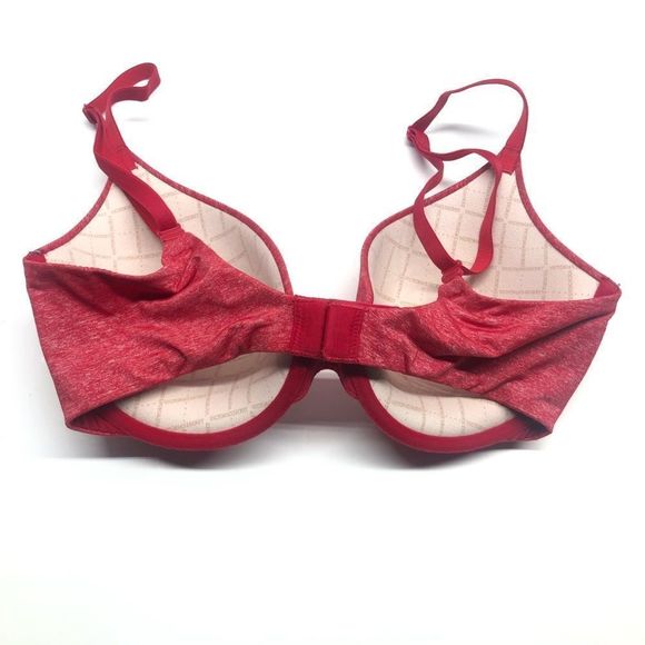 Victoria’s Secret Red Uplift Semi Demi Bra 32D - Picture 4 of 16